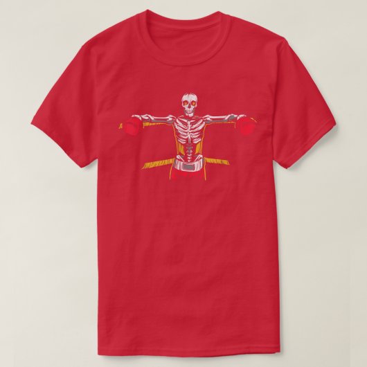 スケルトンボクシングリングTシャツ Tシャツ (デザイン正面)
