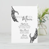 スケルトンボーンズハンドハロウィーン誕生日パーティーメニュー シーズンカード (スタンド正面)