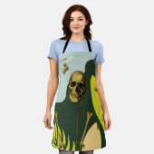 スケルトンボーン エプロン (着用した状態)