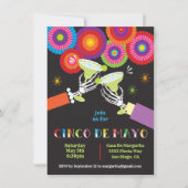 スケルトンマルガリータで乾杯！シンコ・デ・マヨ・パーティー 招待状 (正面)