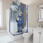 スケルトンミシガンフード付きスウェットシャツ版 シャワーカーテン (インサイチュ)