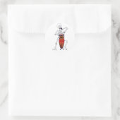 スケルトンミュージシャンドラマーコンガプレーヤークラシックーRou ラウンドシール (バッグ)