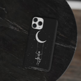 スケルトンムーンの不気味なハロウィン iPhone 11 ケース