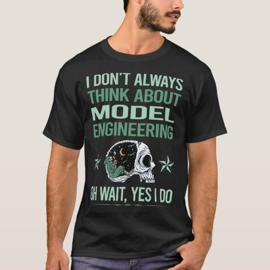 スケルトンモデルエンジニアリングエンジニア Tシャツ (正面)