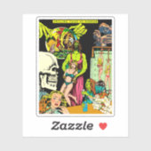 スケルトンモンスタースウィッチ変更アートホラーコラージュ シール (シート)