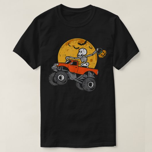 スケルトンモンスタートラックムーンキャンディトラーボーイズHal Tシャツ (デザイン正面)