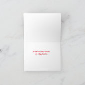 スケルトンユニークサンタクリスマスカード カード (内部)