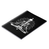 スケルトンヨガめい想のハロウィンギフトによるヨガ ノートブック (左側)