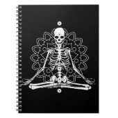 スケルトンヨガめい想のハロウィンギフトによるヨガ ノートブック (正面)