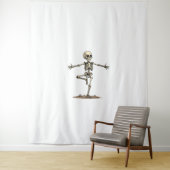 スケルトンヨガ – 面白いハロウィーンフィットネスシャツ タペストリー (インサイチュ)