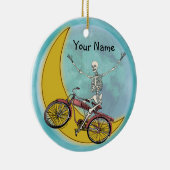 スケルトンライディングバイク セラミックオーナメント (右)
