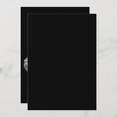 スケルトンライディングミイラーディノサウルスＴＲＥＸハロウィン楽しい 招待状 (正面/裏面)