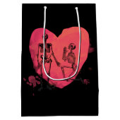 スケルトンラブウォーターのカラーハート ミディアムペーパーバッグ (裏面)