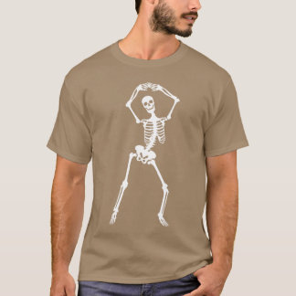 スケルトンラブ かわいいスケルトンの友達 Tシャツ