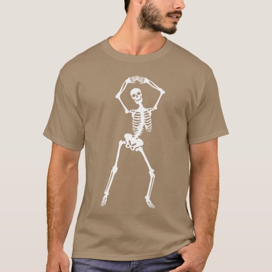 スケルトンラブ かわいいスケルトンの友達 Tシャツ (正面)