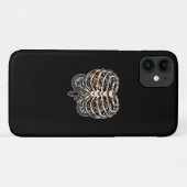 スケルトンリブケージハロウィンマウンテンバイクMTBラブ Case-Mate iPhoneケース (裏面(横))