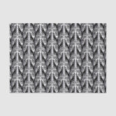 スケルトンリブケージパターンハロウィンティッシュペーパー 薄葉紙 (正面)