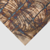 スケルトンリブケージベージュブラウングレーヴィンテージX線 薄葉紙 (詳細)