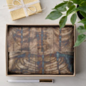 スケルトンリブケージベージュブラウングレーヴィンテージX線 薄葉紙 (ギフト)