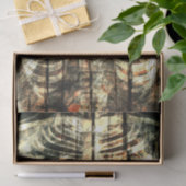 スケルトンリブケージベージュブラックオレンジヴィンテージX線 薄葉紙 (ギフト)