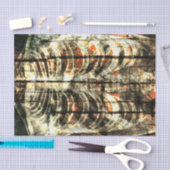 スケルトンリブケージベージュブラックオレンジヴィンテージX線 薄葉紙 (クラフト)