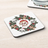 スケルトンリースクリスマス コースター (左側)