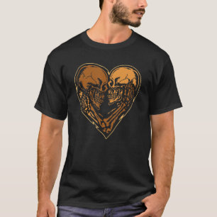 スケルトンロックハンドブラックヒストリ月BLMメラニン Tシャツ