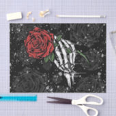 スケルトンローズ オファリング シルバー ブラック ゴシック グラム 薄葉紙 (クラフト)