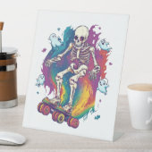 スケルトンローラスケーター 台座サイン (インサイチュ)