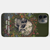 スケルトンワイルドフラワークリスマスコテージコアカスタムー Case-Mate iPhoneケース (裏面(横))