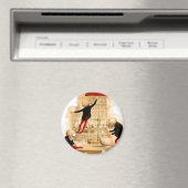 スケルトン不機嫌サイエンティストスカルハローウィンパーティデコ マグネット (インサイチュ (食洗機))