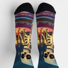 スケルトン不気味ケーキ切断🎃 | ウイルスの驚き ソックス