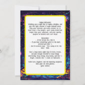 スケルトン不気味ダンスカード 招待状 (裏面)