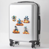 スケルトン不気味ハロウィーンビニールカットシール シール (スーツケース)