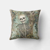 スケルトン不気味ハロウィーン装飾用クッション クッション (裏面)