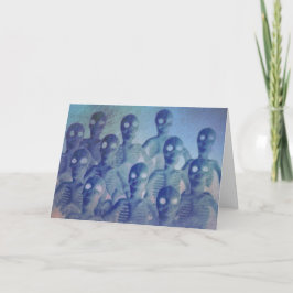 スケルトン不気味ハロウィーン カード