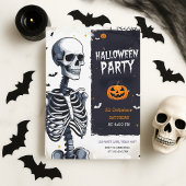「スケルトン不気味ハローウィンパーティ シーズンカード