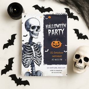 「スケルトン不気味ハローウィンパーティ シーズンカード