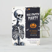 「スケルトン不気味ハローウィンパーティ シーズンカード (スタンド正面)