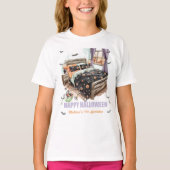 スケルトン不気味ハンド付きスリープバーTシャツ Tシャツ (正面)