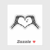 スケルトン不気味ハートハンズハロウィンスパイダー シール (シート)