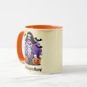 スケルトン不気味パイレーツハッピーハローウィン マグカップ (正面左)