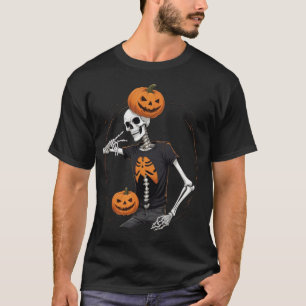スケルトン不気味ビア：ハロウィーンTシャツ» Tシャツ
