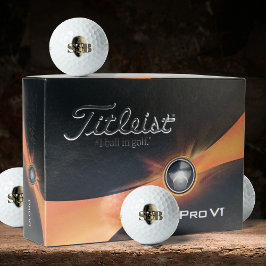 スケルトン不気味モノグラムのスカルゴルフボール ゴルフボール