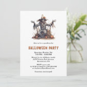 スケルトン不気味墓地ハローウィンパーティ 招待状 (スタンド正面)