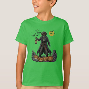 スケルトン不気味海賊» Halloween KidsのTシャツ Tシャツ
