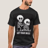 スケルトン乗務員サポートティー得:背中よ! Tシャツ (正面)