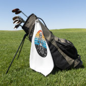 スケルトン乗用バイク ゴルフタオル (グリーン)