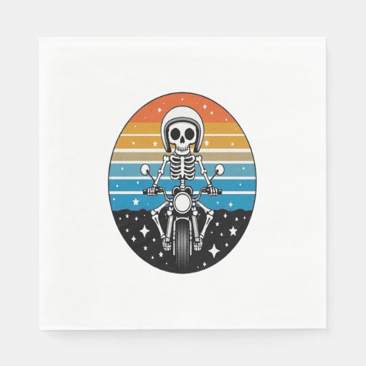 スケルトン乗用バイク スタンダードランチョンナプキン (正面)