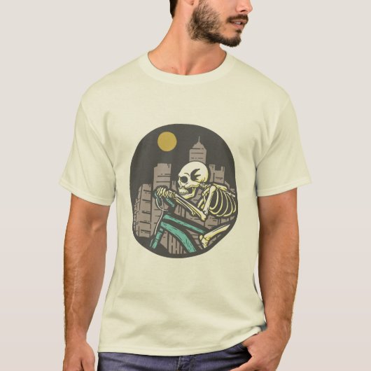 スケルトン乗用自転車 Tシャツ (正面)